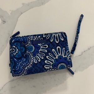 Blue Vera Bradley Wristlet